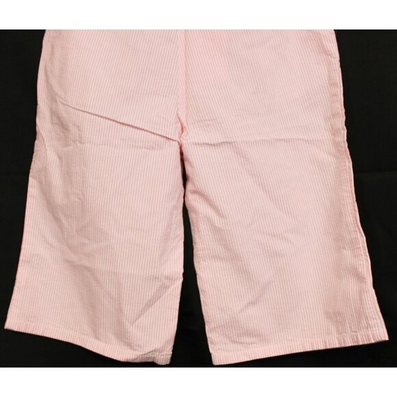 NWT 2006 Gymboree Garden Bloom Easter Pink White Stripe Capris Seersucker sz 10 - Picture 7 of 9